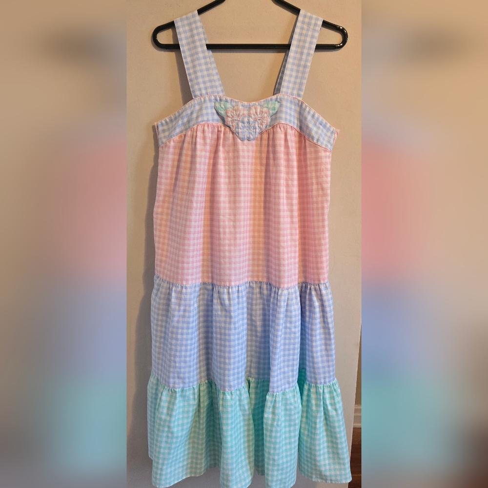 Vintage Gingham House Dress - Picture 1 of 8